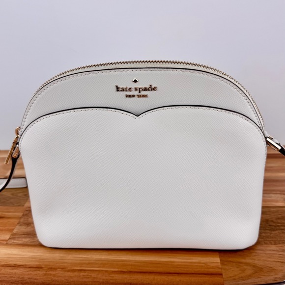 Kate Spade New York Payton Dome Crossbody Bag Purse Designer‎ Handbag White